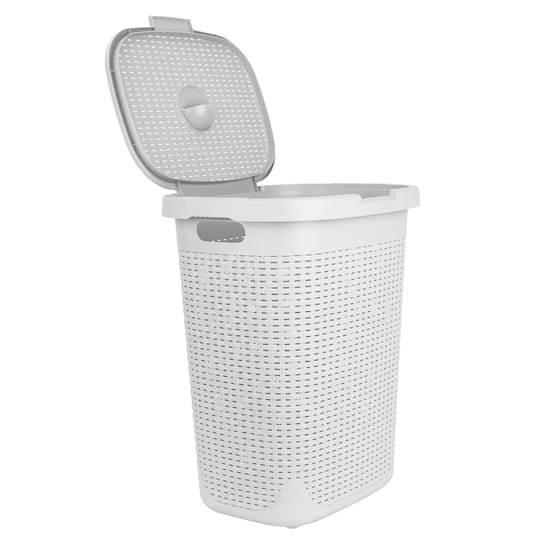 Mind Reader 21'' Hamper Laundry Basket with Cutout Handles